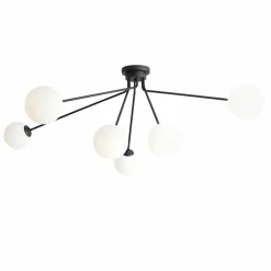 Sklep Kaja Lampa sufitowa szeroka czarna do salonu 1082PL_K1 HOLM | Kaja Zadzwońporabattel.783200183(8-16)/mailsklep@kaja.com.pl Flash Sale