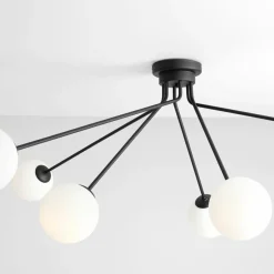 Sklep Kaja Lampa sufitowa szeroka czarna do salonu 1082PL_K1 HOLM | Kaja Zadzwońporabattel.783200183(8-16)/mailsklep@kaja.com.pl Flash Sale