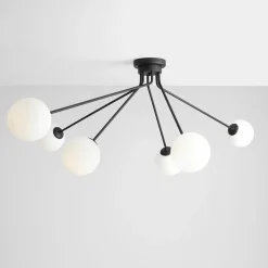 Sklep Kaja Lampa sufitowa szeroka czarna do salonu 1082PL_K1 HOLM | Kaja Zadzwońporabattel.783200183(8-16)/mailsklep@kaja.com.pl Flash Sale