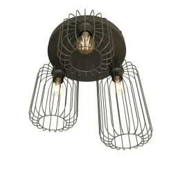 Sklep Kaja Lampa sufitowa, trzy punkty świetlne 1367/3PREM z serii BARN czarny Fashion