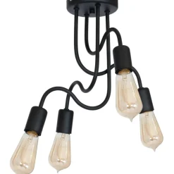 Sklep Kaja Lampa sufitowa w m kolorze, do salonu LX 8060 z serii DOW | Kaja czarny Flash Sale