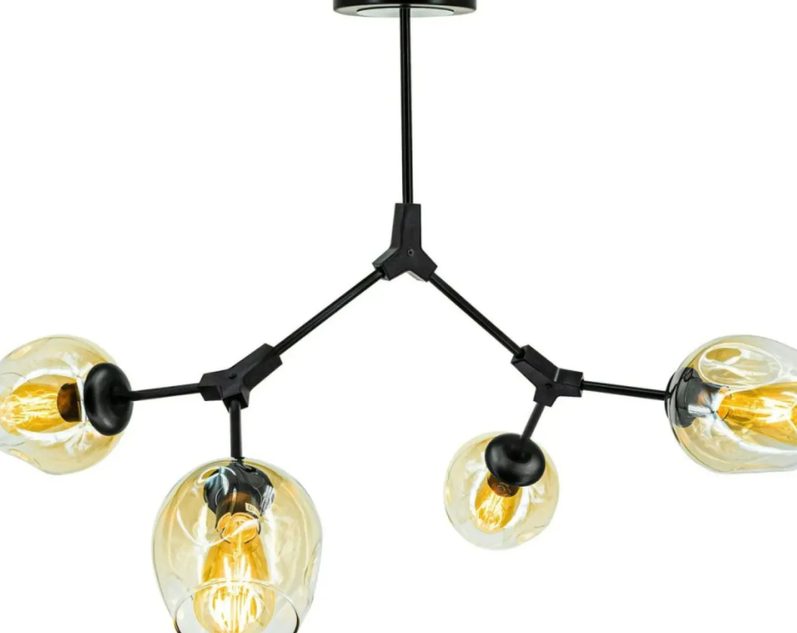Sklep Kaja Lampa sufitowa w kolorze mosiądzu 1962/4 BLACK-21QG | Kaja Oświetlenie Clearance