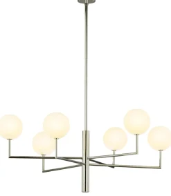 Sklep Kaja Lampa sufitowa w kolorze niklu, do jadalni JUP 1935 z serii FEME Best