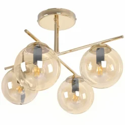 Sklep Kaja Lampa sufitowa w kolorze złota z czterema kloszami K-5413 z serii GRAND Best Sale