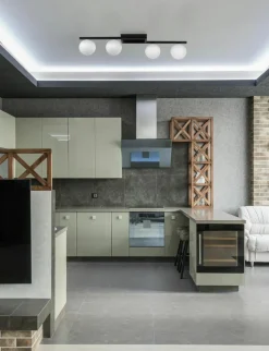Sklep Kaja Lampa sufitowa w kolorze czerni i bieli, do jadalni K-5460 z serii KORFU Clearance