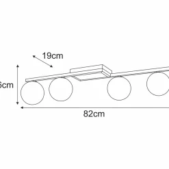 Sklep Kaja Lampa sufitowa w kolorze czerni i bieli, do jadalni K-5460 z serii KORFU Clearance