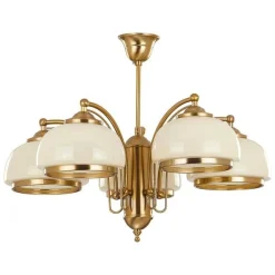 Sklep Kaja Lampa sufitowa w stylu art-deco, złota AL 10445 | Kaja* Randole Tradycyjne