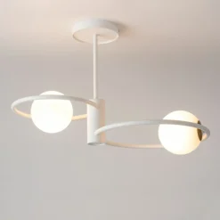 Sklep Kaja Lampa sufitowa w stylu modern classic, do sypialni SIG 33463 AQUA biały Online