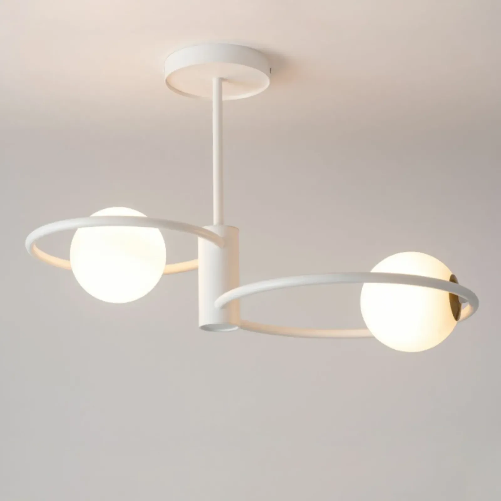 Sklep Kaja Lampa sufitowa w stylu modern classic, do sypialni SIG 33463 AQUA biały Online
