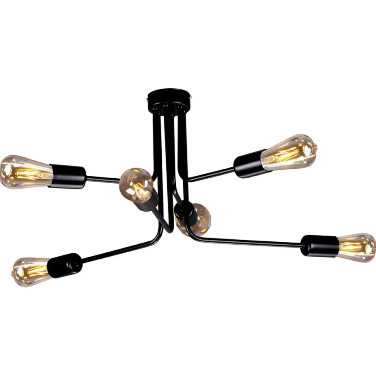Sklep Kaja Lampa sufitowa w surowym, loftowym stylu K-3891 SKADI | Kaja czarny Flash Sale