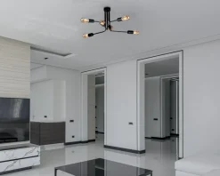 Sklep Kaja Lampa sufitowa w surowym, loftowym stylu K-3891 SKADI | Kaja czarny Flash Sale