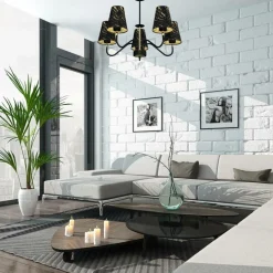 Sklep Kaja Lampa sufitowa, żyrandol dający dużo światła MLP7282 z serii HERMES | Kaja Oświe Discount