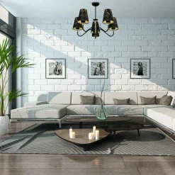Sklep Kaja Lampa sufitowa, żyrandol dający dużo światła MLP7282 z serii HERMES | Kaja Oświe Discount