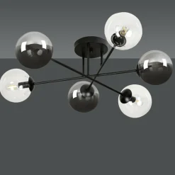 Sklep Kaja Lampa sufitowa z 2 rodzajami kulistych kloszy 834/6B1 | Kaja New