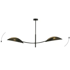 Sklep Kaja Lampa sufitowa z abażurami imitującymi liście 1106/2 LOTUS | Kaja Store