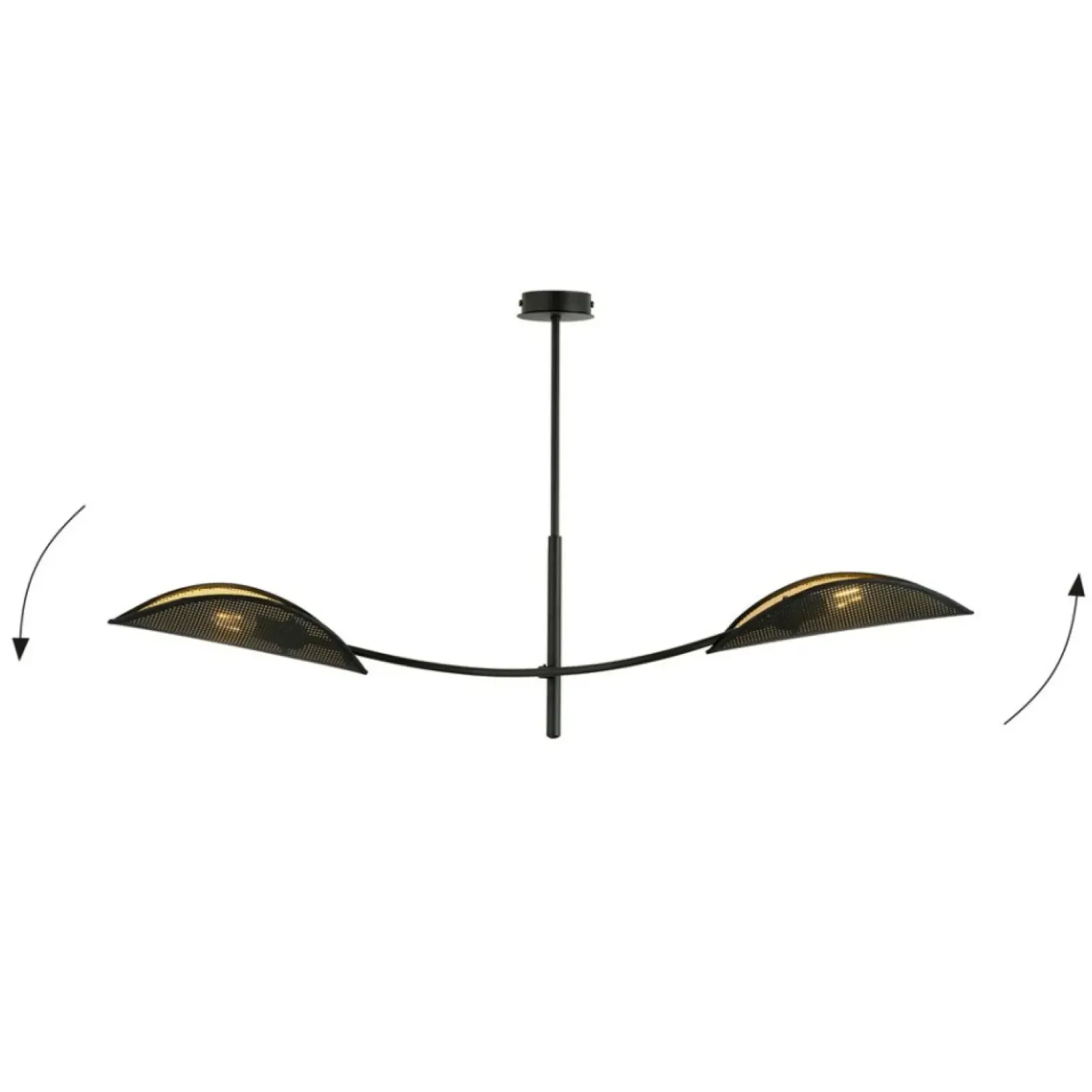 Sklep Kaja Lampa sufitowa z abażurami imitującymi liście 1106/2 LOTUS | Kaja Store