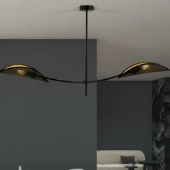 Sklep Kaja Lampa sufitowa z abażurami imitującymi liście 1106/2 LOTUS | Kaja Store