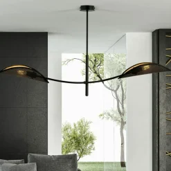 Sklep Kaja Lampa sufitowa z abażurami imitującymi liście 1106/2 LOTUS | Kaja Store