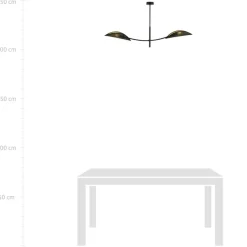 Sklep Kaja Lampa sufitowa z abażurami imitującymi liście 1106/2 LOTUS | Kaja Store