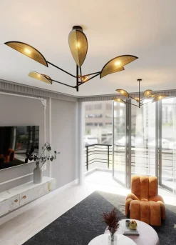 Sklep Kaja Lampa sufitowa z abażurami w stylu boho 1160/6 VENE | Kaja Oświetlenie Cheap