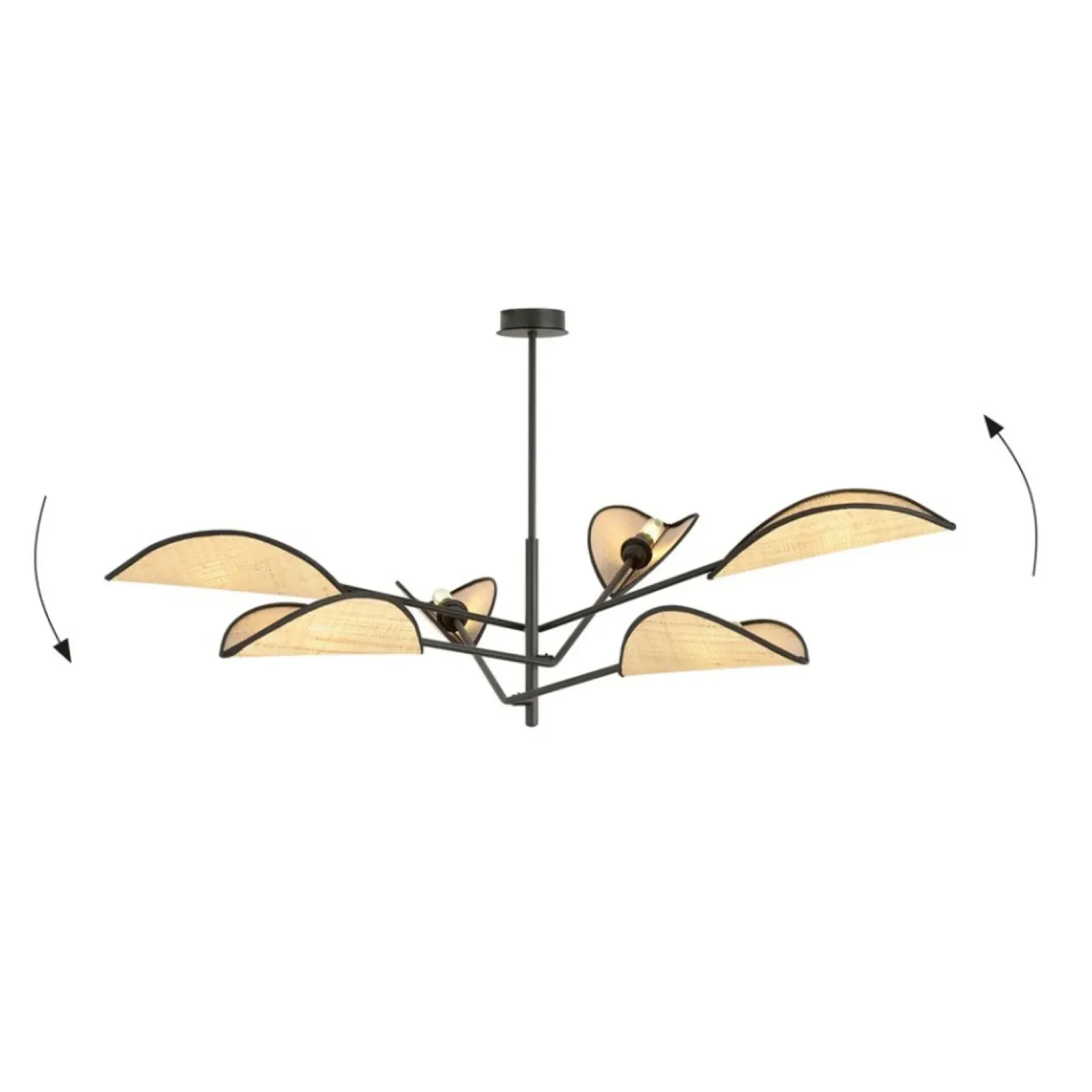 Sklep Kaja Lampa sufitowa z abażurami w stylu boho 1160/6 VENE | Kaja Oświetlenie Cheap