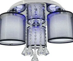 Sklep Kaja Lampa sufitowa z abażurem w kształcie tuby DRS8007/3 8C | Kaja chrom Clearance