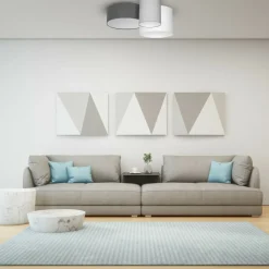 Sklep Kaja Lampa sufitowa z abazurami w trzech kolorach MLP64590 z serii STAN | Kaja Oświet New