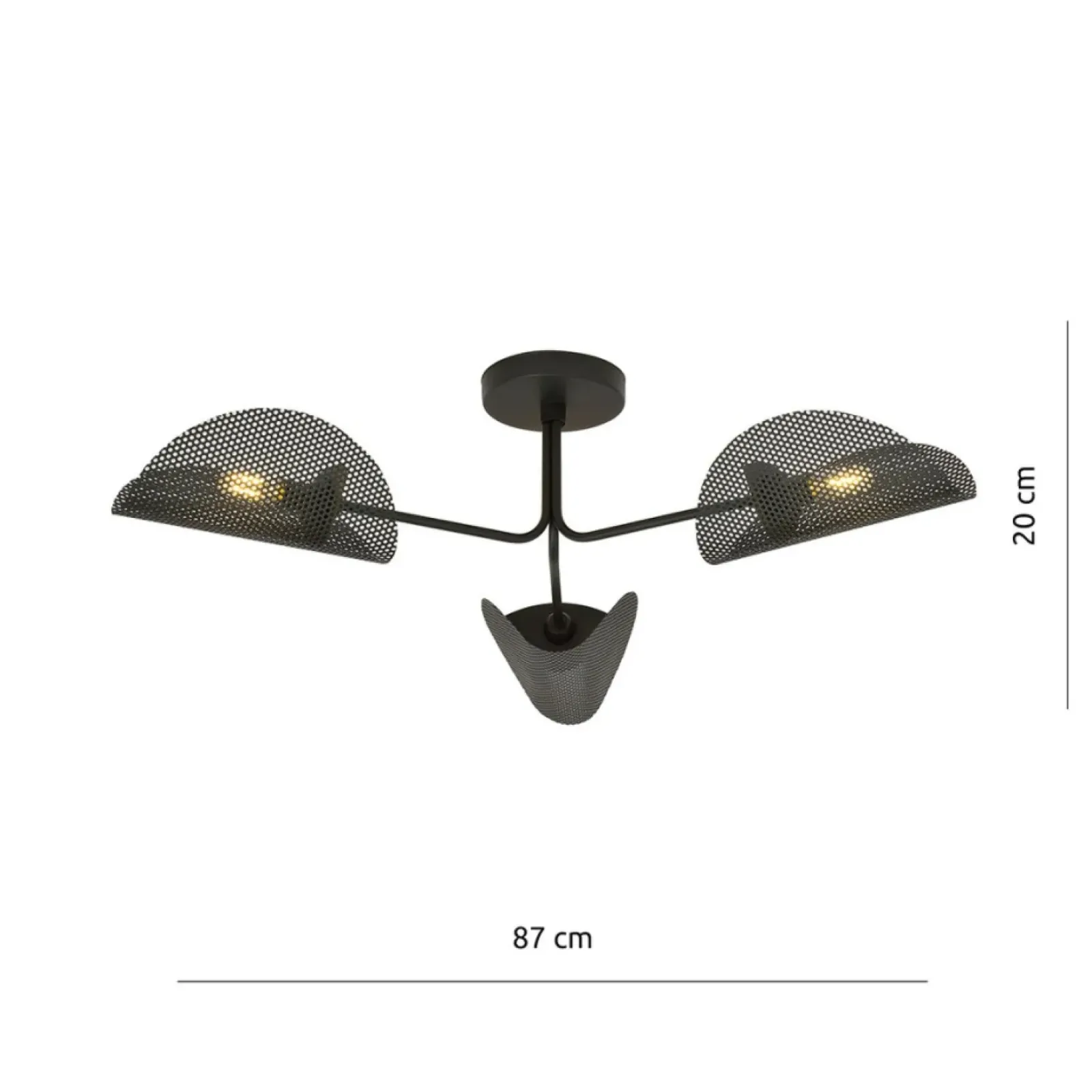 Sklep Kaja Lampa sufitowa z ażurowymi abażurami 1171/3 GOMEZ | Kaja Oświetlenie Flash Sale