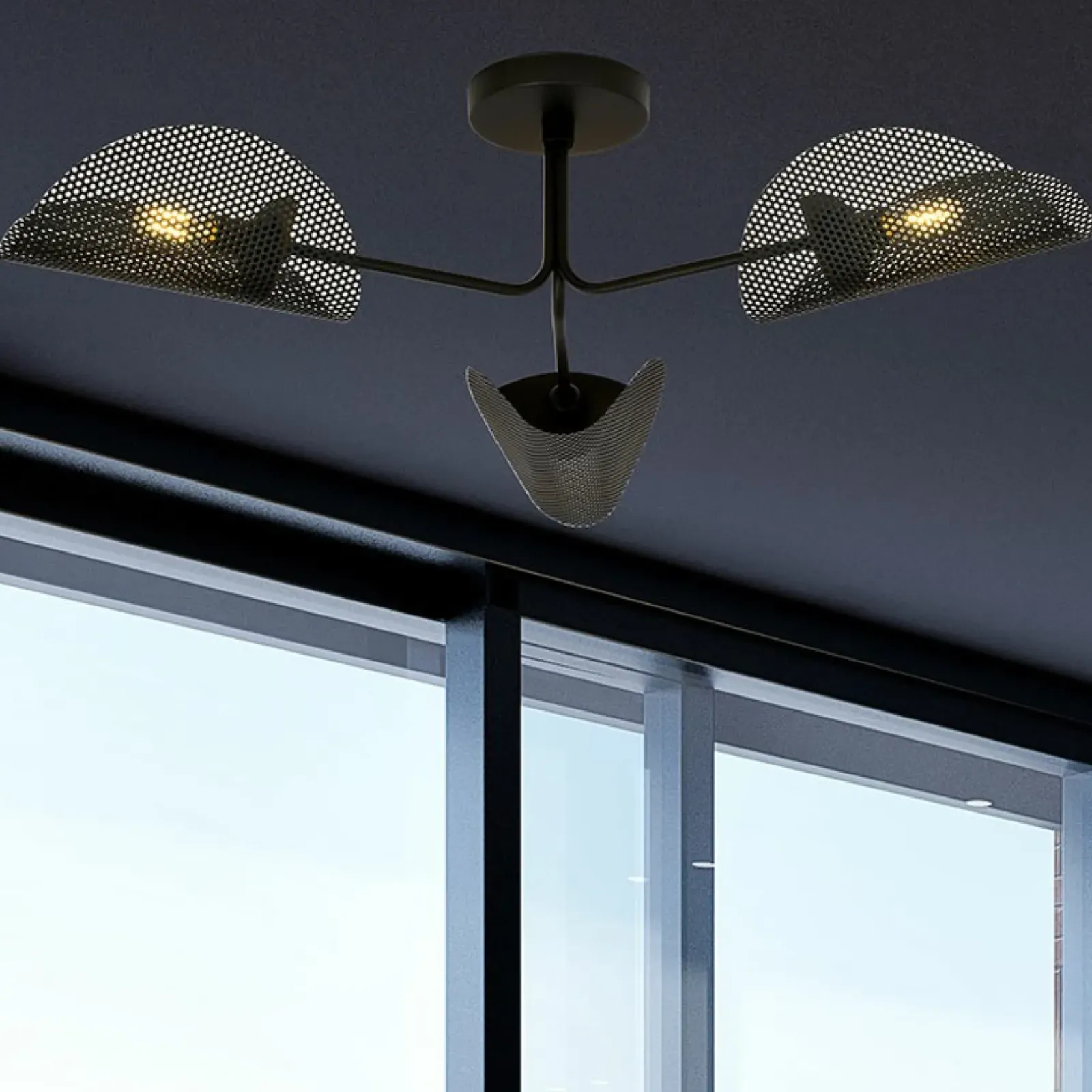 Sklep Kaja Lampa sufitowa z ażurowymi abażurami 1171/3 GOMEZ | Kaja Oświetlenie Flash Sale