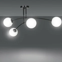 Sklep Kaja Lampa sufitowa z białymi klasycznymi kloszami 670/4 | Kaja Oświetlenie Clearance