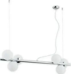 Sklep Kaja Lampa sufitowa z białymi kulistymi kloszami O2916 W6 CH | Kaja Clearance