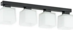 Sklep Kaja Lampa sufitowa z białymi kloszami O2974 P4 CZA + BIA | Kaja Best Sale