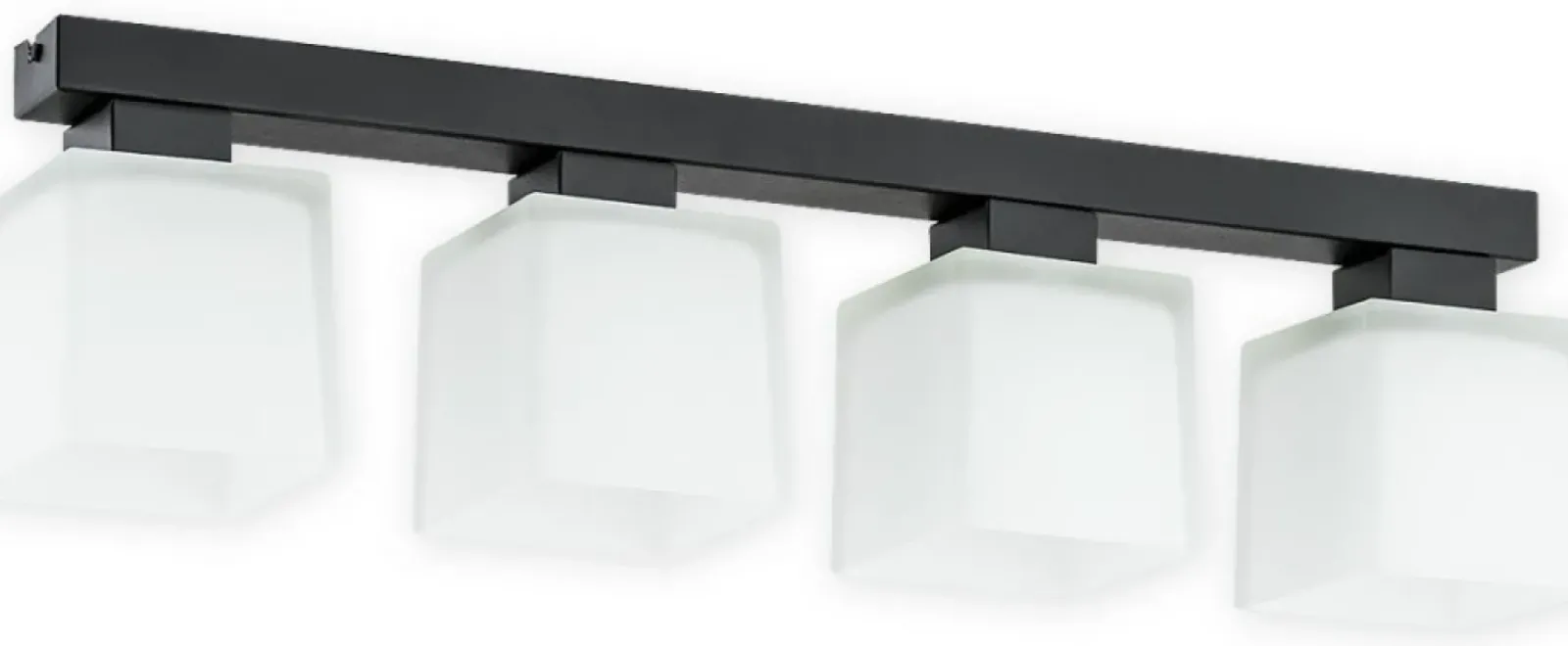 Sklep Kaja Lampa sufitowa z białymi kloszami O2974 P4 CZA + BIA | Kaja Best Sale