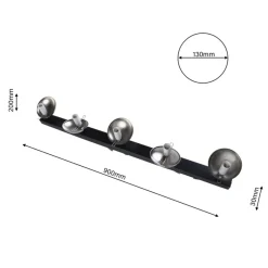 Sklep Kaja Lampa sufitowa z chromowanymi elementami MLP8875 z serii SFERA | Kaja Oświetleni New