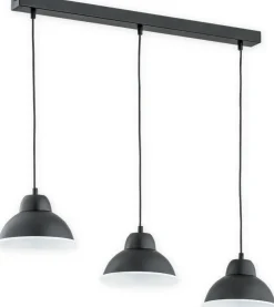 Sklep Kaja Lampa sufitowa z czarnymi kloszami O2983 W3 CZA + BIA| Kaja* Randole Tradycyjne