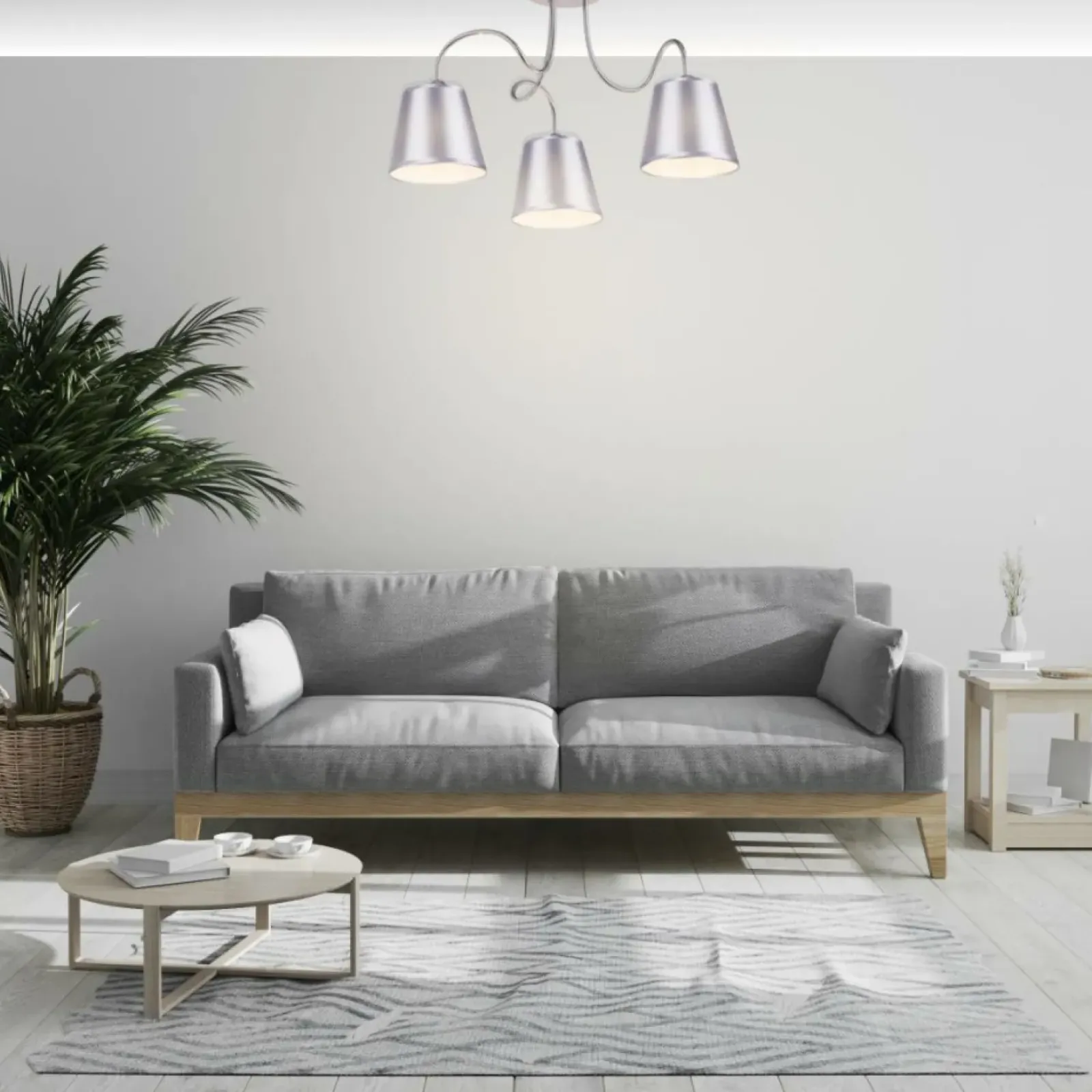 Sklep Kaja Lampa sufitowa z dekoracyjnymi ramionami 33-70746 LUK | Kaja srebrny Best Sale