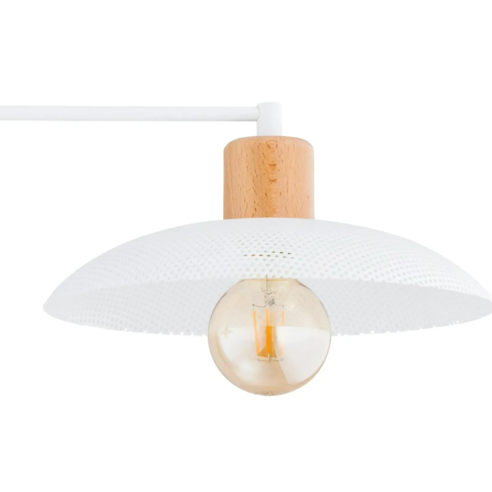 Sklep Kaja Lampa sufitowa z drewnianymi oprawkami 1319/4 KOBE | Kaja Oświetlenie biały Clearance