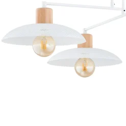 Sklep Kaja Lampa sufitowa z drewnianymi oprawkami 1319/4 KOBE | Kaja Oświetlenie biały Clearance