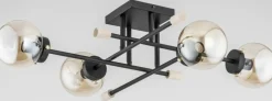 Sklep Kaja Lampa sufitowa z drewnianymi akcentami AL 25364 | Kaja Shop