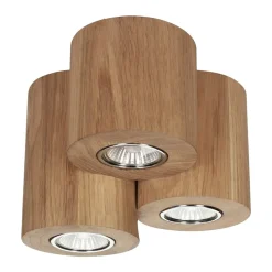 Sklep Kaja Lampa sufitowa z drewnianymi tubami GU10 2566374 WOODDREAM | Kaja dąbolejowany New