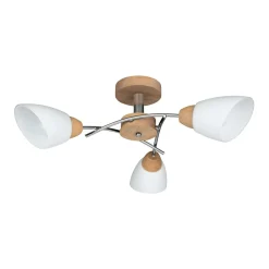 Sklep Kaja Lampa sufitowa z drewnianymi elementami 8141374 VILETTA WOOD | Kaja* Randole Tradycyjne
