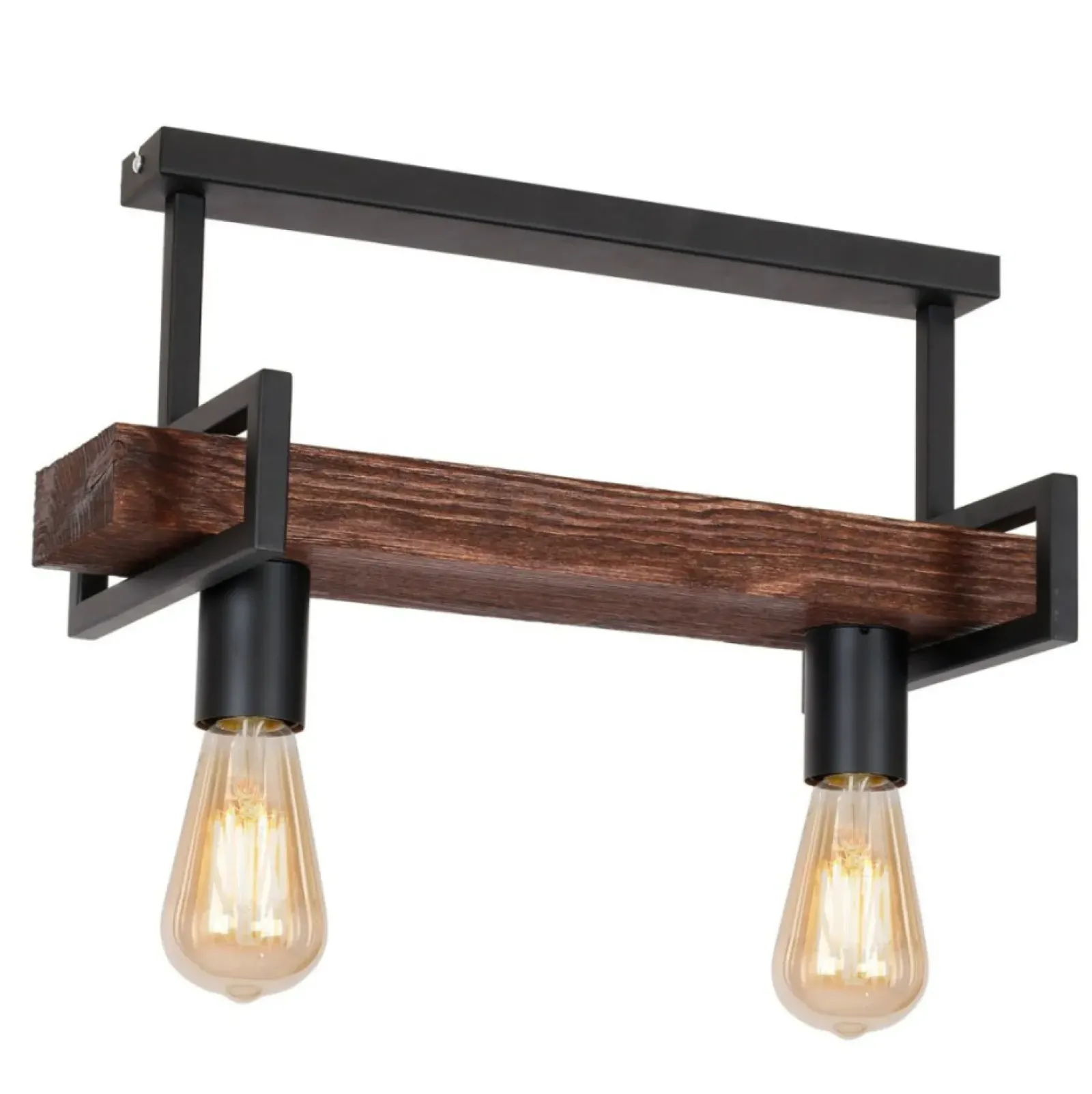Sklep Kaja Lampa sufitowa z drewnianym elementem LX 0664 z serii HARD | Kaja Online