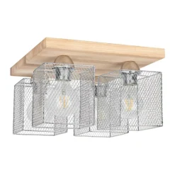 Sklep Kaja Lampa sufitowa z drucianymi kloszami 8175474 NORMAN WOOD | Kaja Best Sale