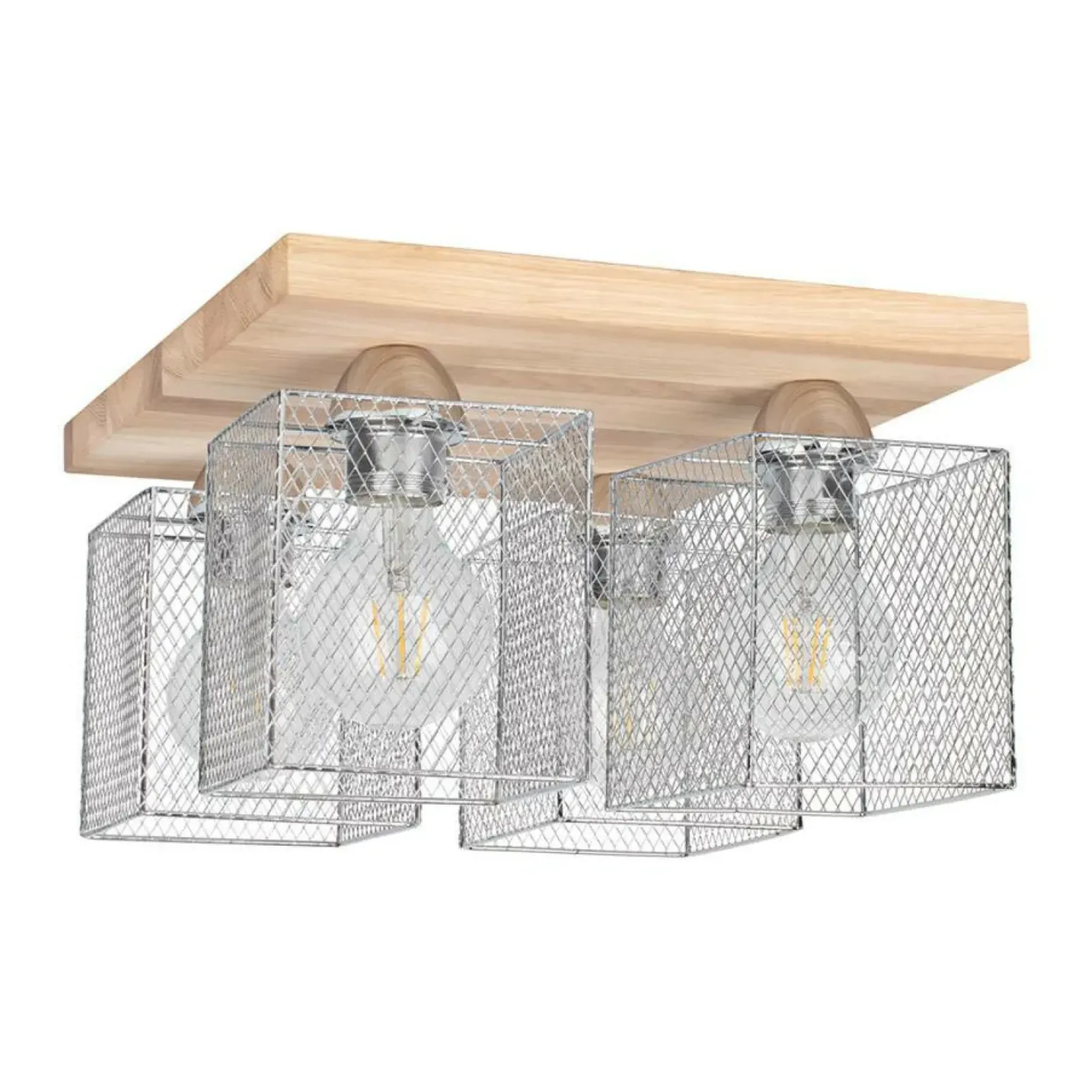 Sklep Kaja Lampa sufitowa z drucianymi kloszami 8175474 NORMAN WOOD | Kaja Best Sale