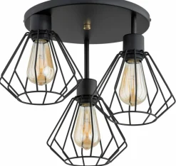Sklep Kaja Lampa sufitowa z drucianymi, geometrycznymi kloszami AL 62351 TUET Best