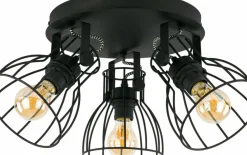 Sklep Kaja Lampa sufitowa z drucianymi kloszami TK 2123 ALANO BLACK | Kaja czarny Flash Sale