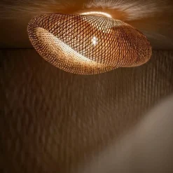 Sklep Kaja Lampa sufitowa z dużym, plecionym abażurem 11172 HAVANA | Kaja Hot