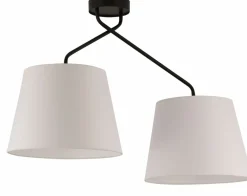 Sklep Kaja Lampa sufitowa z dwoma abażurami, do salonu SIG 32117 - LIZBONA CZ/B Outlet