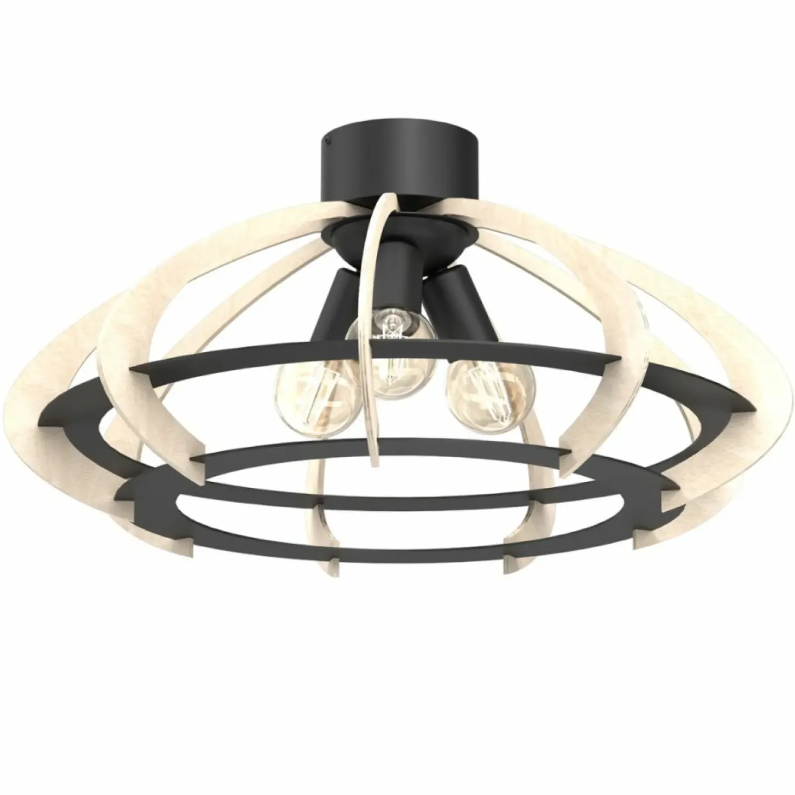 Sklep Kaja Lampa sufitowa z jasnym, drewnianym abażurem LX 9988 OREBO | Kaja New