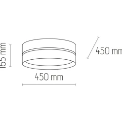 Sklep Kaja Lampa sufitowa z jutowym abażurem TK 6577 LINOBIANCO | Kaja Flash Sale